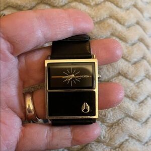 RARE Nixon Black and Silver watch
